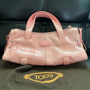 Tod’s Pink Mini Genuine Leather Bag Made in Italy EUC w/ Dust Bag